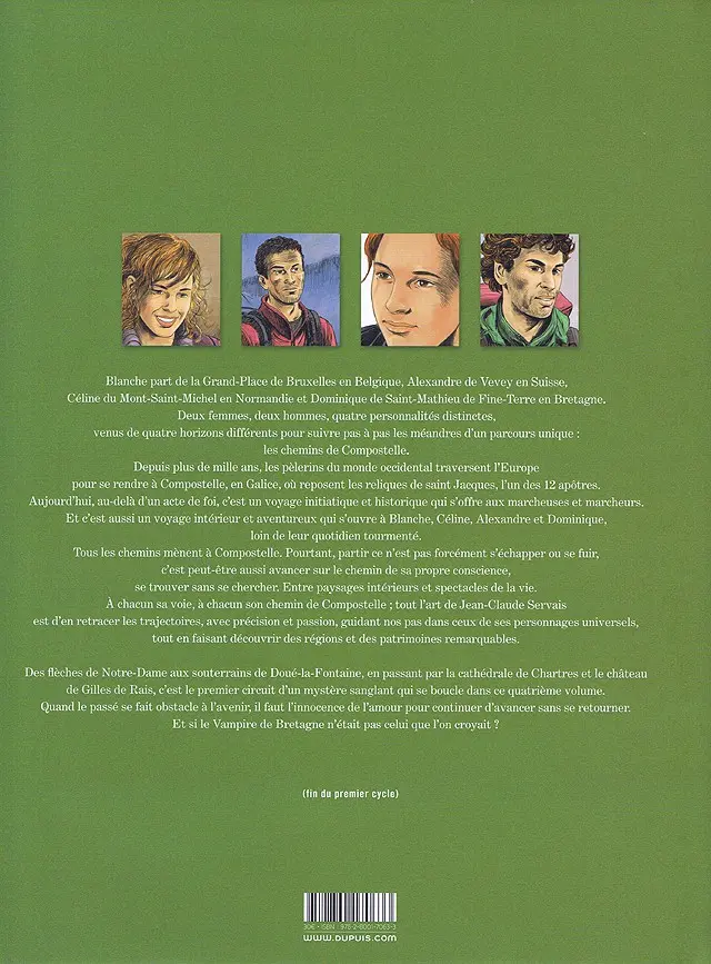 Verso de l'album Les Chemins de Compostelle Tome 4 Le vampire de Bretagne