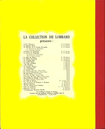 Verso de l'album Chick Bill Tome 3 La route d'acier