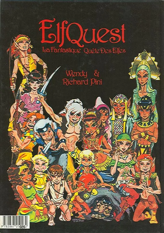 Verso de l'album ElfQuest - La Fantastique quête des elfes Tome 2 Attaque au pays sans larmes