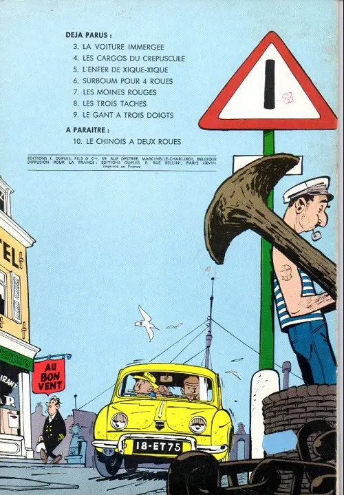 Verso de l'album Gil Jourdan Tome 4 Les cargos du crépuscule