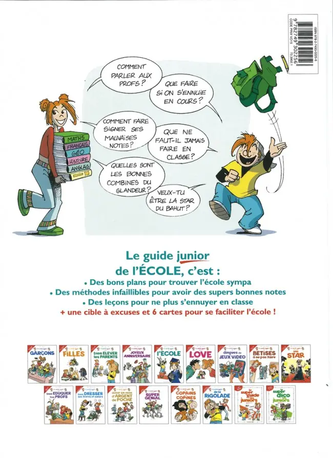 Verso de l'album Les guides junior Tome 5 Le guide junior de l'école