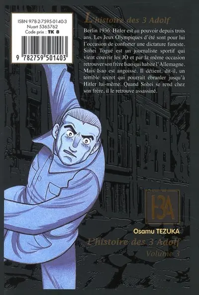 Verso de l'album L'Histoire des 3 Adolf Volume 3