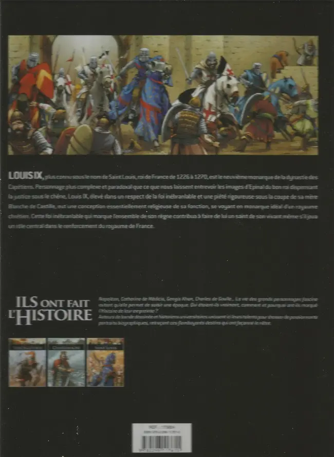 Verso de l'album Ils ont fait l'Histoire Tome 8 Saint Louis