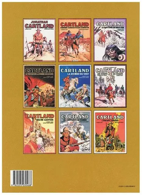 Verso de l'album Jonathan Cartland Tome 2 Dernier convoi pour l'Orégon
