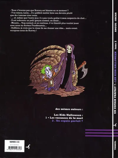 Verso de l'album Les Kids Halloween Tome 2 Un copain parfait?