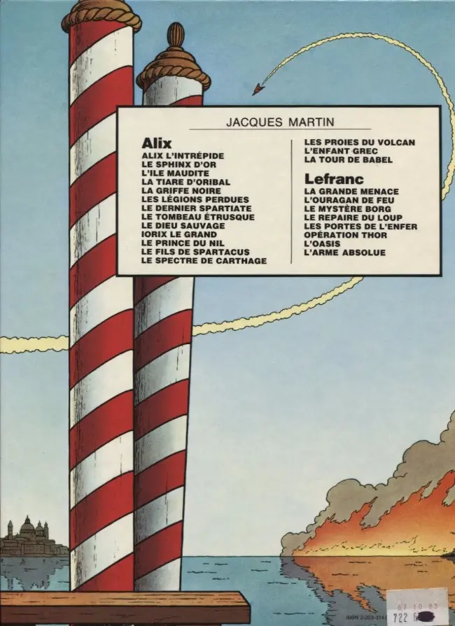 Verso de l'album Lefranc Tome 4 Le repaire du loup