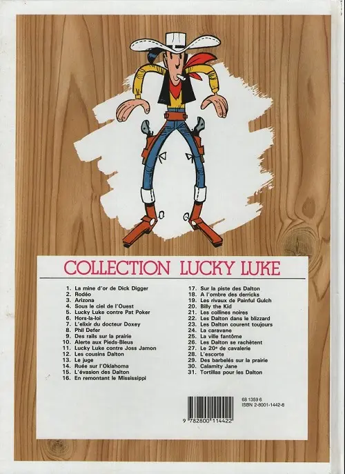 Verso de l'album Lucky Luke Tome 2 Rodéo