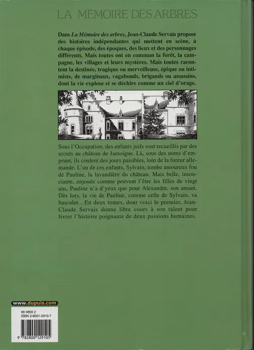 Verso de l'album La Mémoire des arbres Tome 7 La lettre froissée - Tome 1