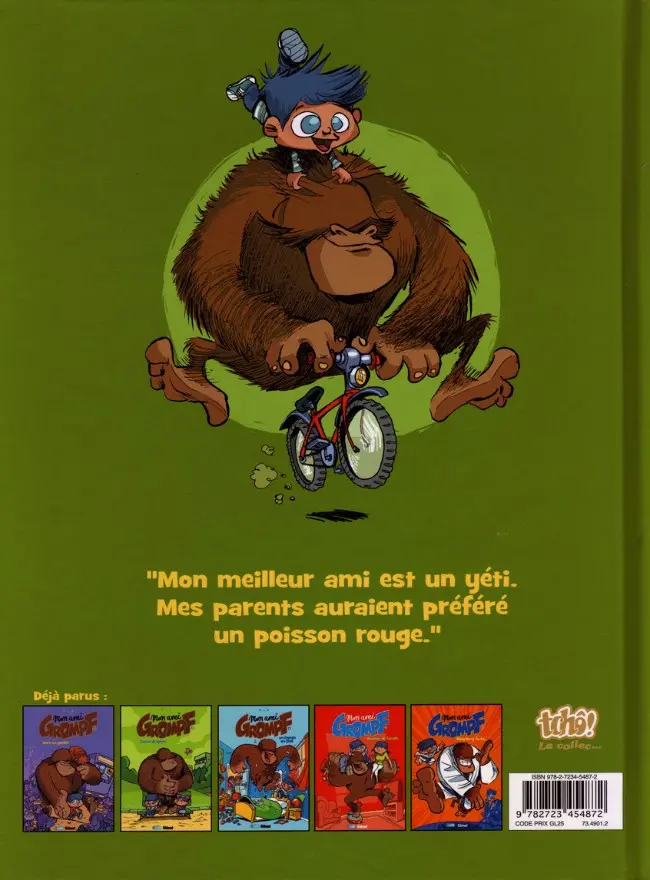 Verso de l'album Mon ami Grompf Tome 1 Yéti de compagnie