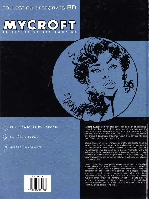Verso de l'album Mycroft Inquisitor Tome 3 Neiges sanglantes