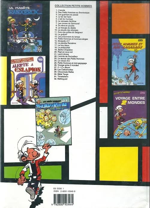 Verso de l'album Les Petits hommes Tome 2 Des petits hommes au brontoxique