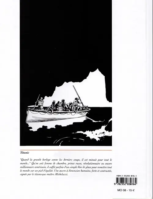 Verso de l'album Titanic