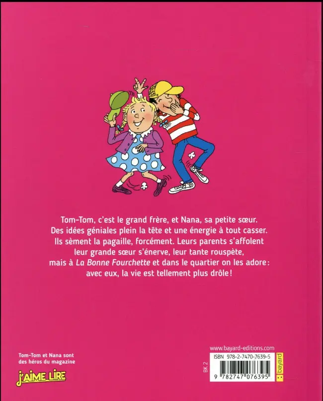 Verso de l'album Tom-Tom et Nana Tome 6 Bande de sauvages !