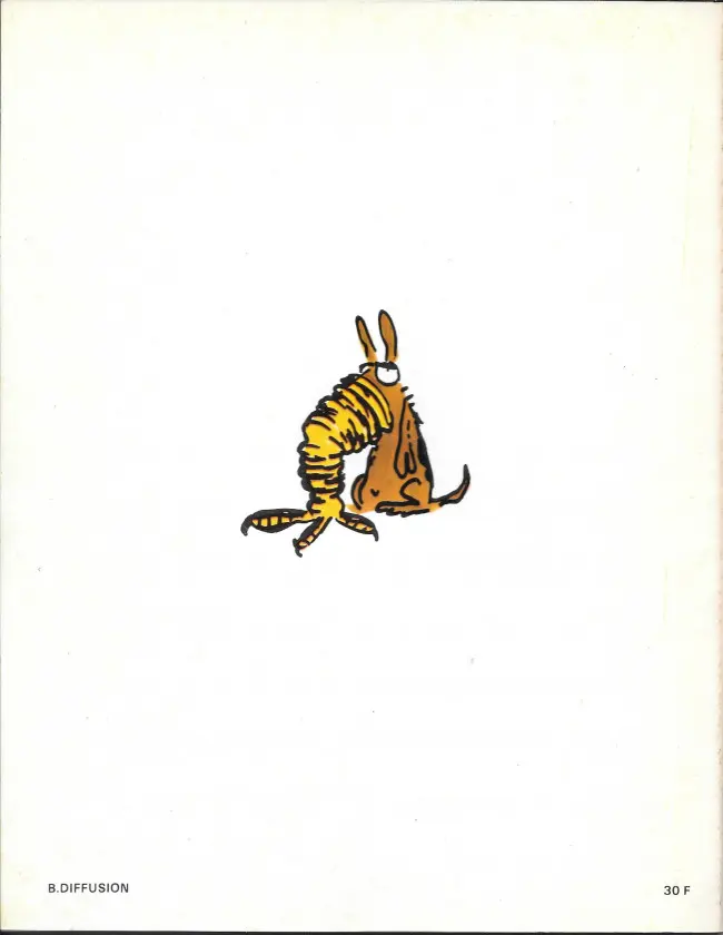Verso de l'album La Vie des bêtes