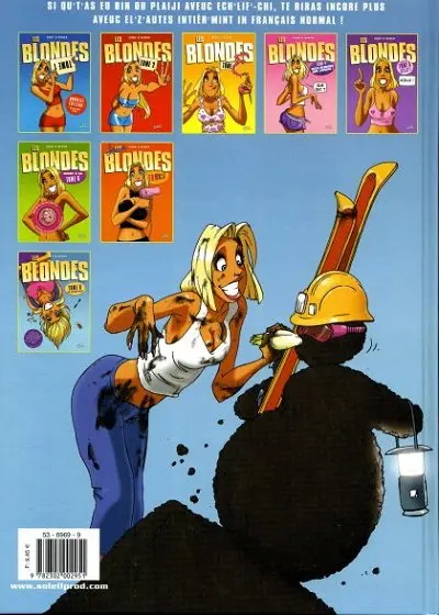Verso de l'album Les Blondes Les Blondes en ch'ti