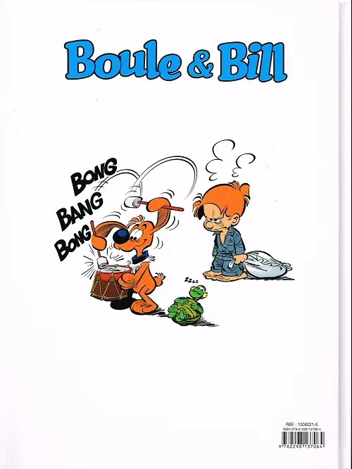 Verso de l'album Boule & Bill Tome 38 Symphonie en Bill majeur