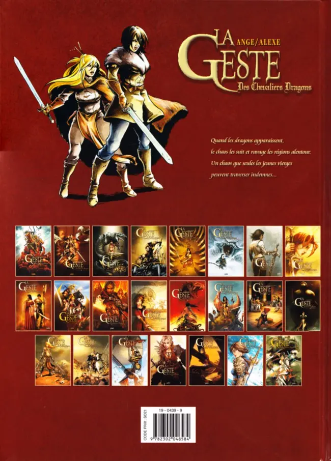 Verso de l'album La Geste des Chevaliers Dragons Tome 22 La Porte du Nord