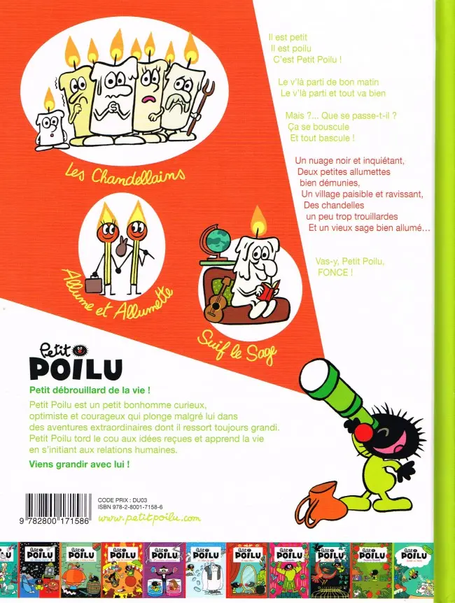 Verso de l'album Petit Poilu Tome 21 Chandelle-sur-Trouille