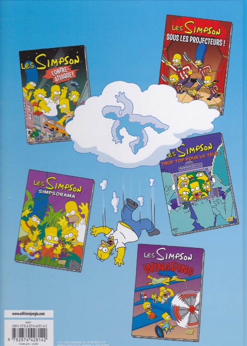 Verso de l'album Les Simpson Tome 17 Sans Filet !