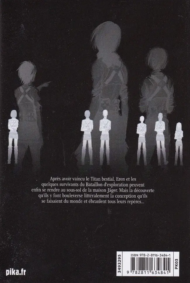 Verso de l'album L'Attaque des Titans 22