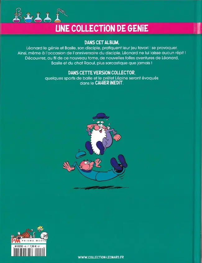 Verso de l'album La Collection Léonard Tome 46 Cadeau de génie