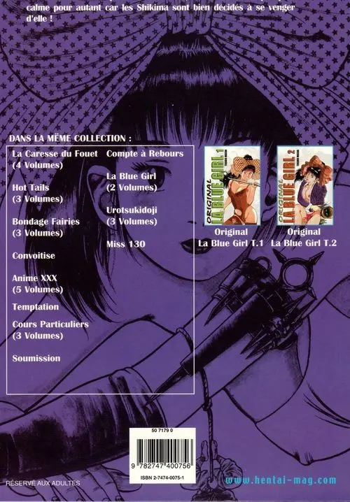 Verso de l'album La Blue Girl Original 2