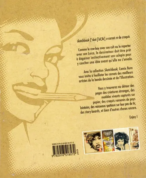 Verso de l'album Sketchbook - Comix Buro Sketchbook Ned
