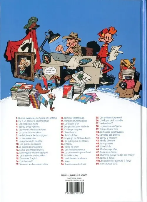 Verso de l'album Spirou et Fantasio Tome 51 Alerte aux Zorkons