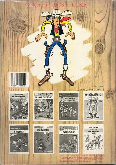 Verso de l'album Lucky Luke Tome 20 Billy the Kid