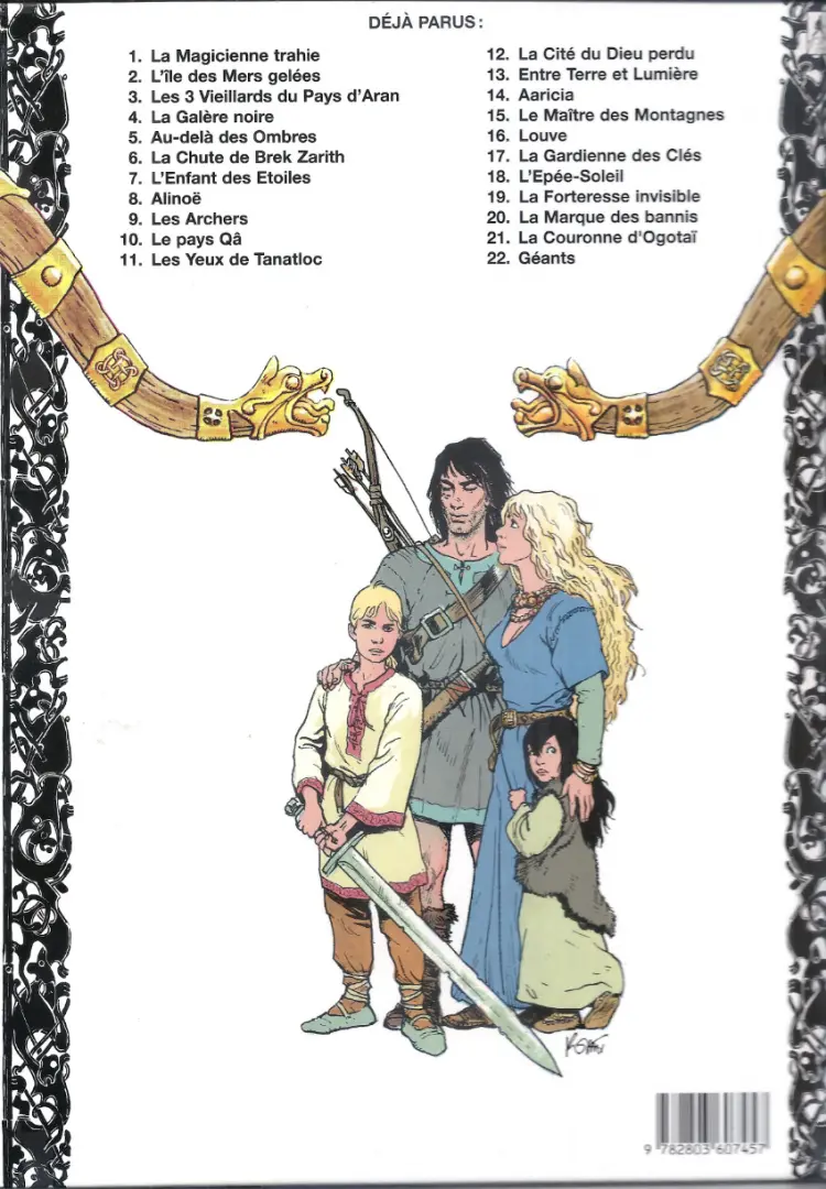 Verso de l'album Thorgal Tome 14 Aaricia