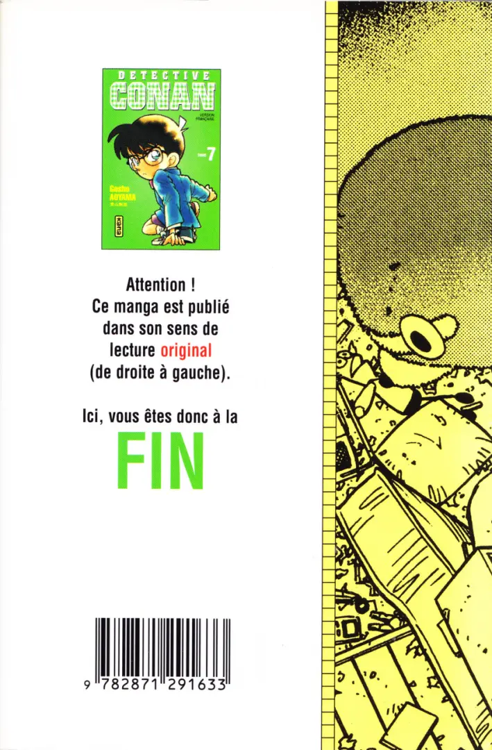 Verso de l'album Détective Conan Tome 7