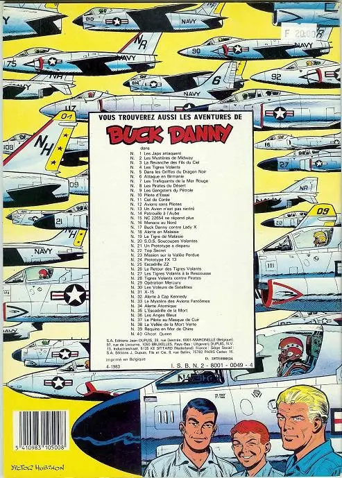Verso de l'album Buck Danny Tome 12 Avions sans pilotes