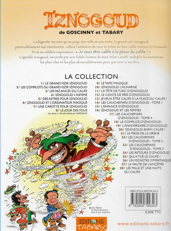 Verso de l'album Iznogoud Tome 22 Les cauchemars d'Iznogoud