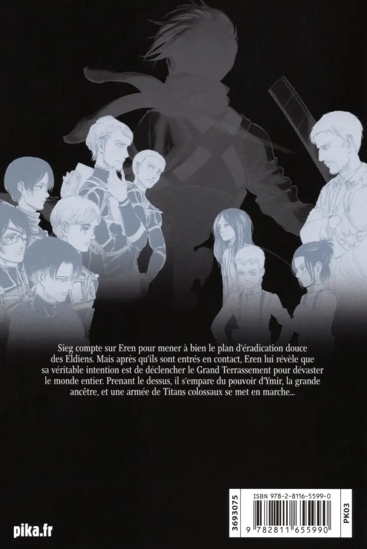 Verso de l'album L'Attaque des Titans 31