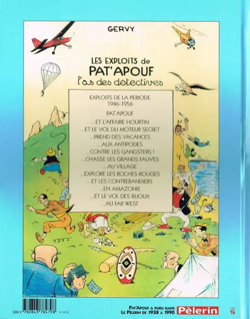 Verso de l'album Editions du Triomphe Tome 8 Pat'Apouf en Amazonie