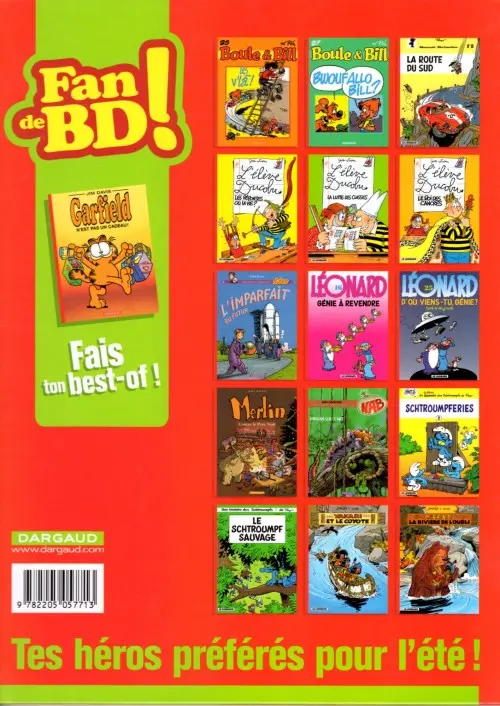 Verso de l'album Garfield Tome 17 N'est pas un cadeau !