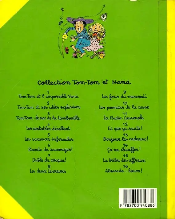 Verso de l'album Tom-Tom et Nana Tome 16 Abracada... boum !