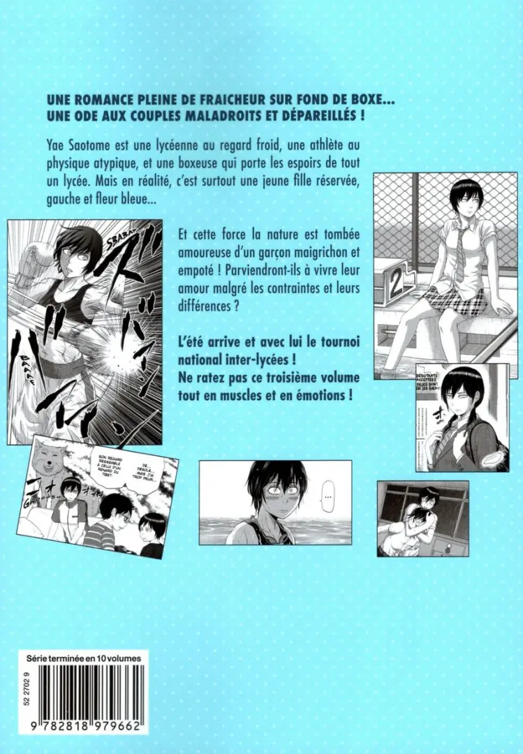 Verso de l'album Saotome - Love & Boxing 3