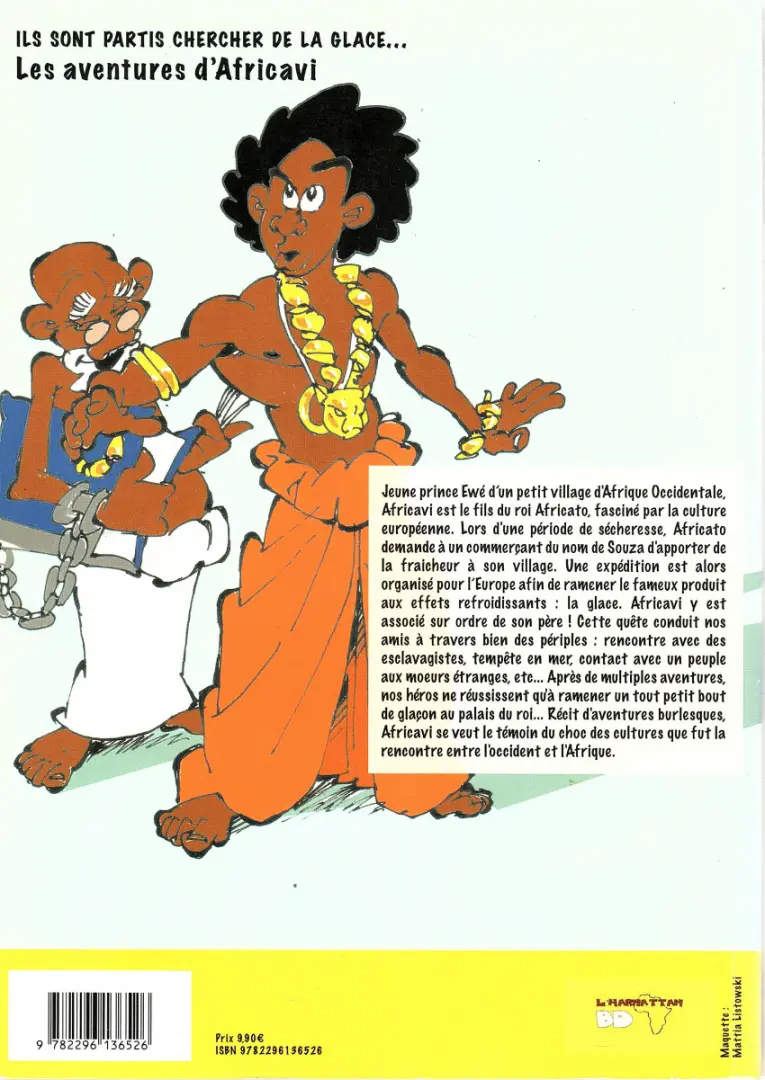 Verso de l'album Les aventures d'Africavi Ils sont partis chercher de la glace...