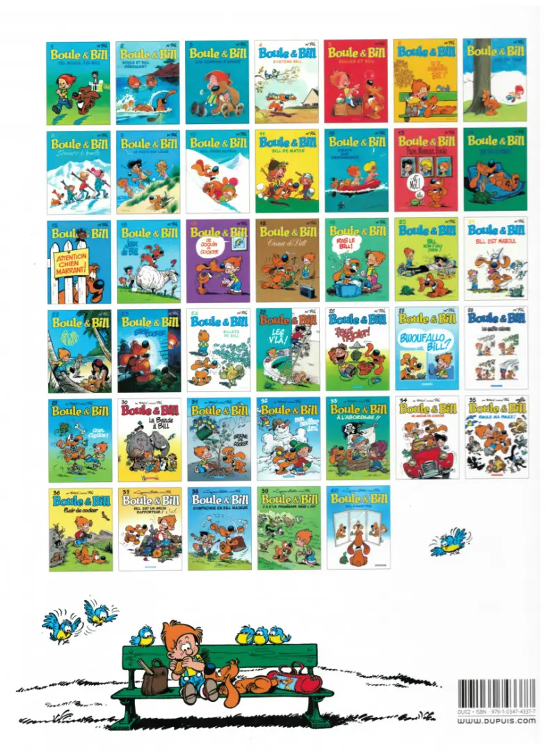 Verso de l'album Boule & Bill Tome 14 Une vie de chien