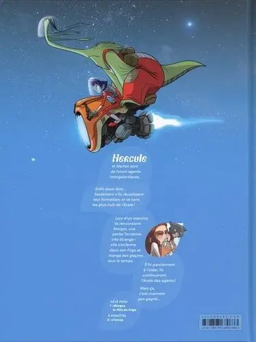 Verso de l'album Hercule, agent intergalactique 1 Margot, la fille du frigo