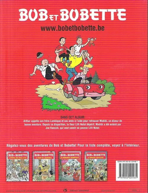 Verso de l'album Bob et Bobette Tome 267 Lilli natal