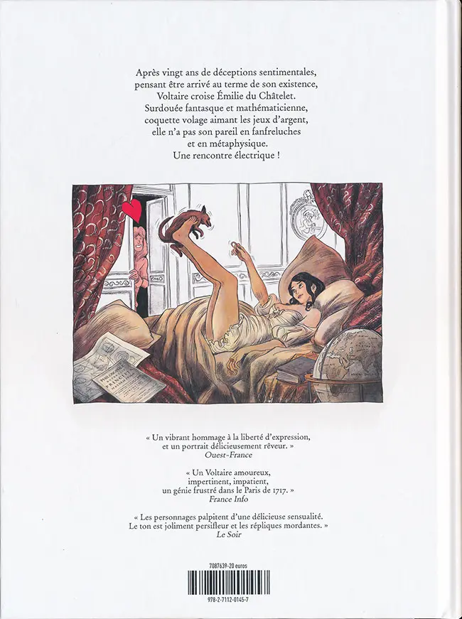 Verso de l'album Voltaire amoureux Tome 2 Voltaire très amoureux