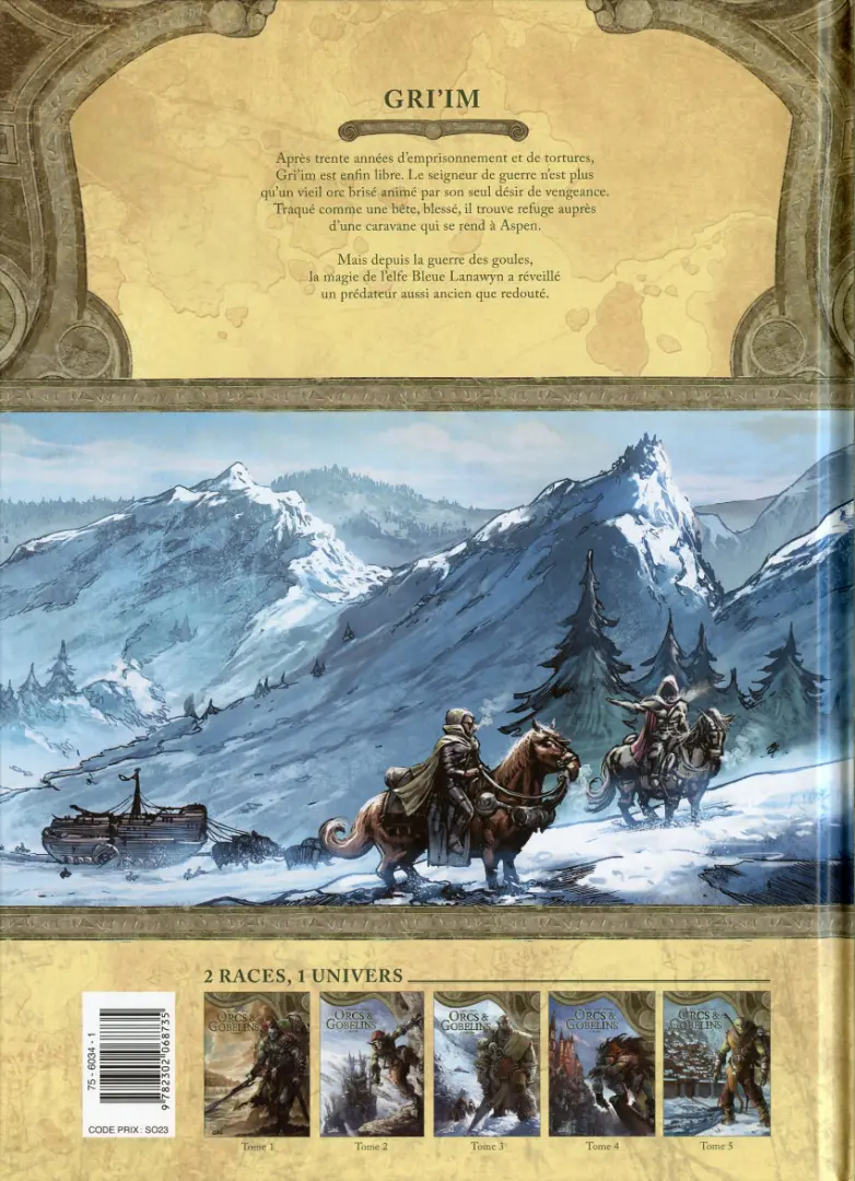 Verso de l'album Orcs & Gobelins Tome 3 Gri'im