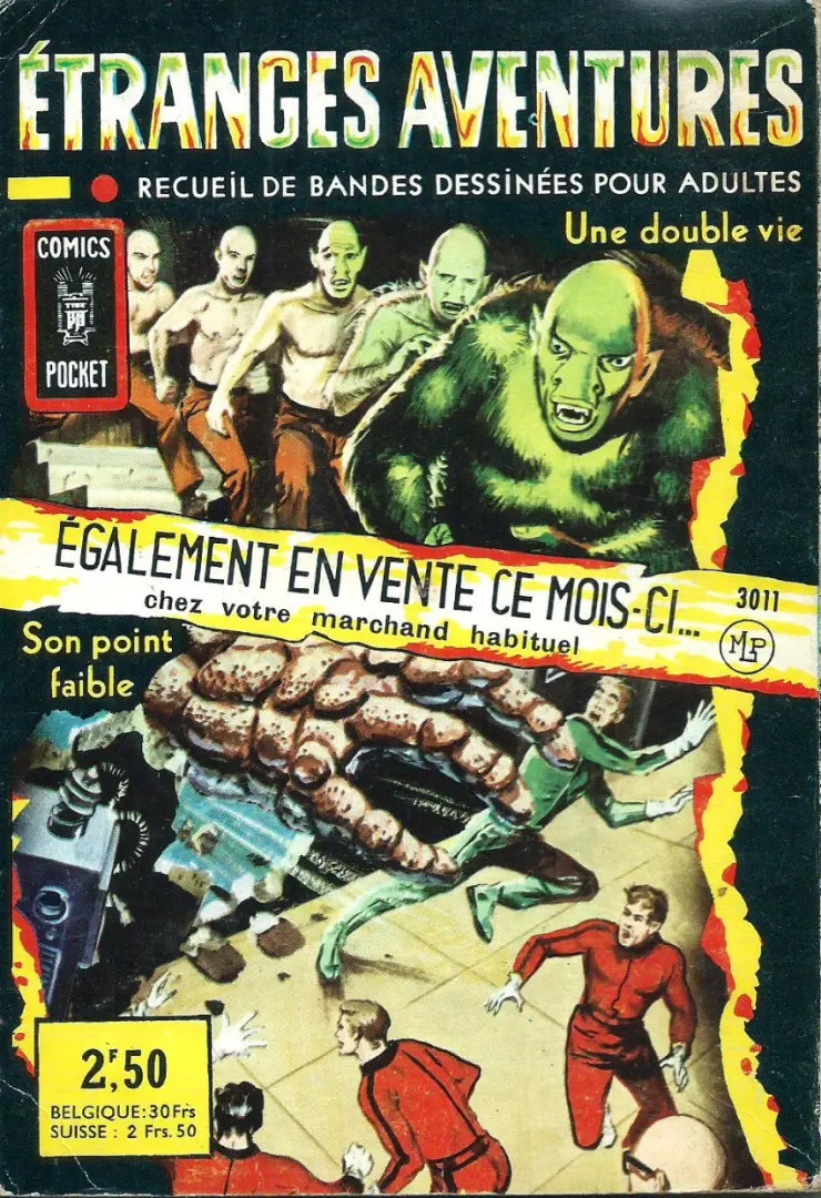 Verso de l'album Aventures fiction Album n°3012