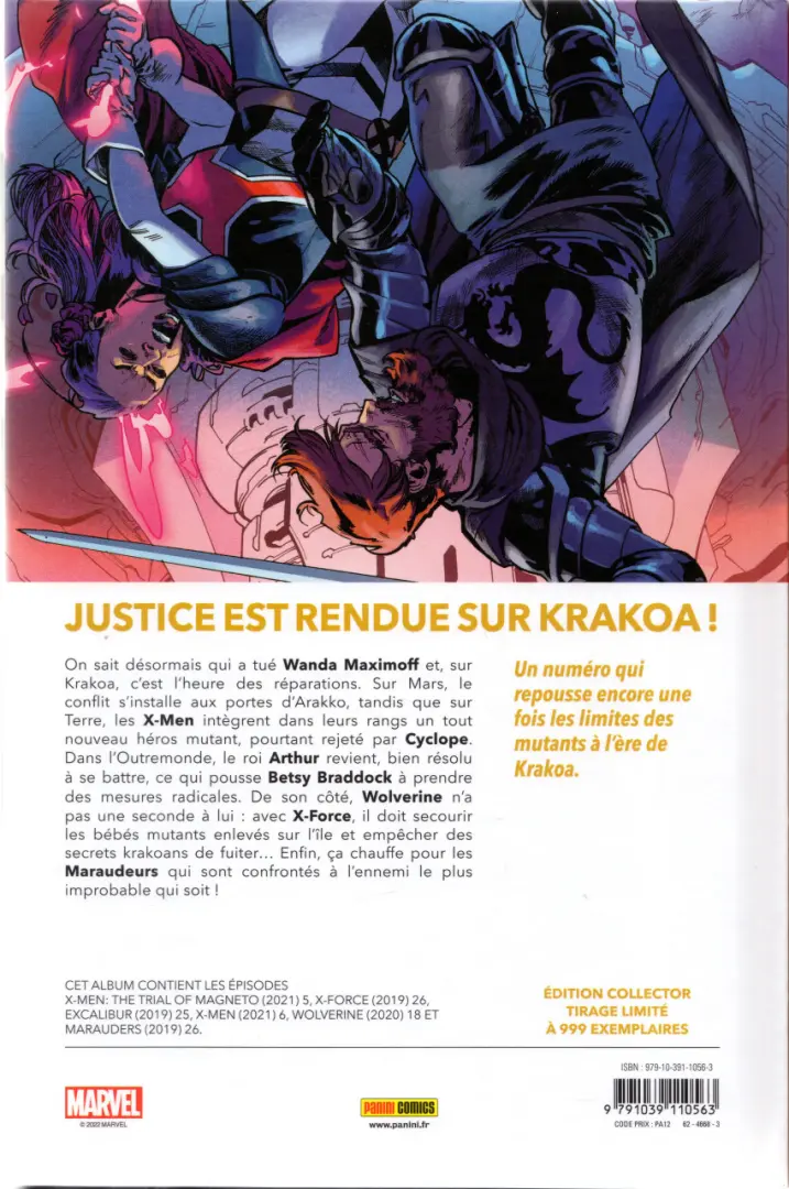 Verso de l'album Reign of X Volume 20