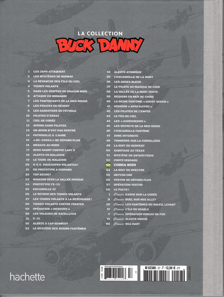 Verso de l'album Buck Danny La collection Tome 53 Cobra noir