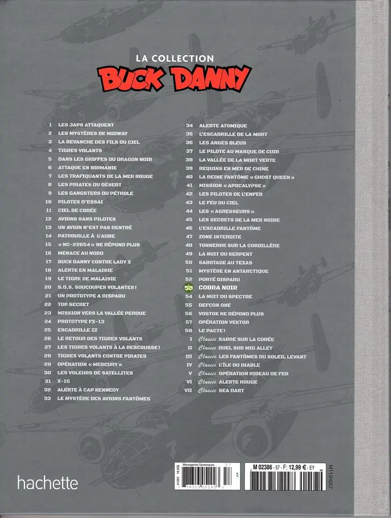 Verso de l'album Buck Danny La collection Tome 53 Cobra noir