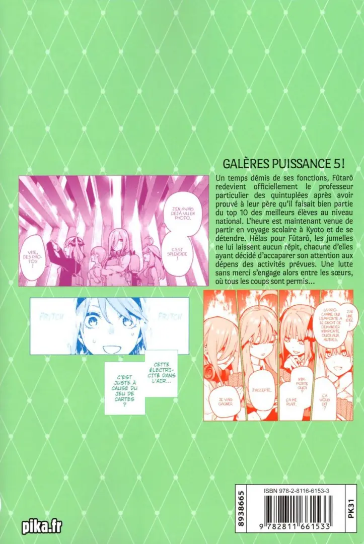 Verso de l'album The Quintessential Quintuplets 10
