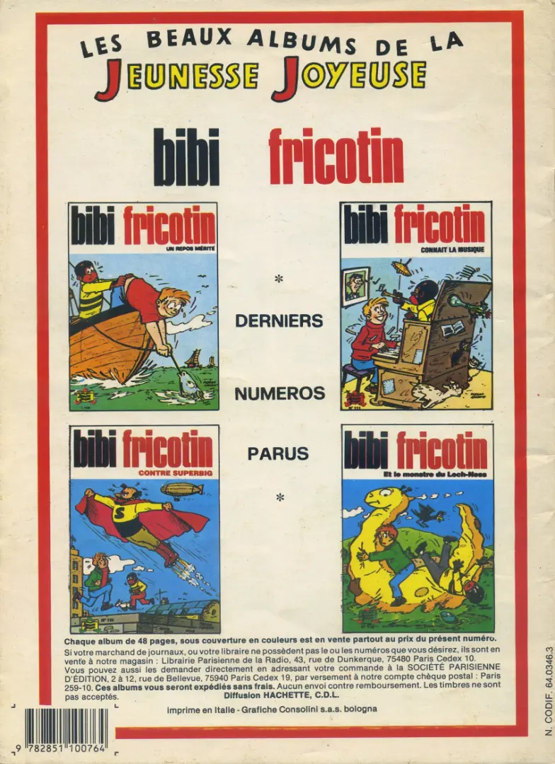 Verso de l'album Les Pieds Nickelés Tome 34 Les Pieds Nickelés font boum !